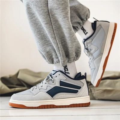 Hauke - Retro Sneaker im Low-Top-Stil mit Kontrastdetails