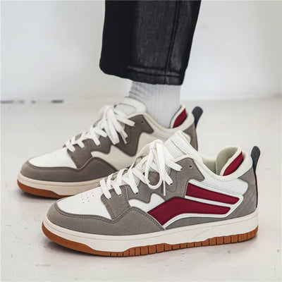 Hauke - Retro Sneaker im Low-Top-Stil mit Kontrastdetails