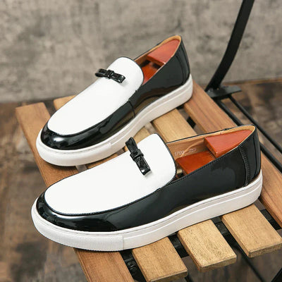 Archy - Modische Loafers im Zweifarben-Design mit Schnalle