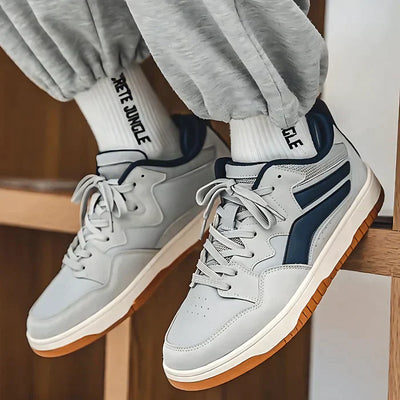 Hauke - Retro Sneaker im Low-Top-Stil mit Kontrastdetails